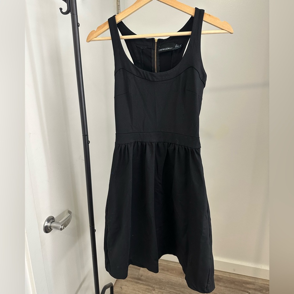 Cynthia Rowley Black Mini Skater Dress